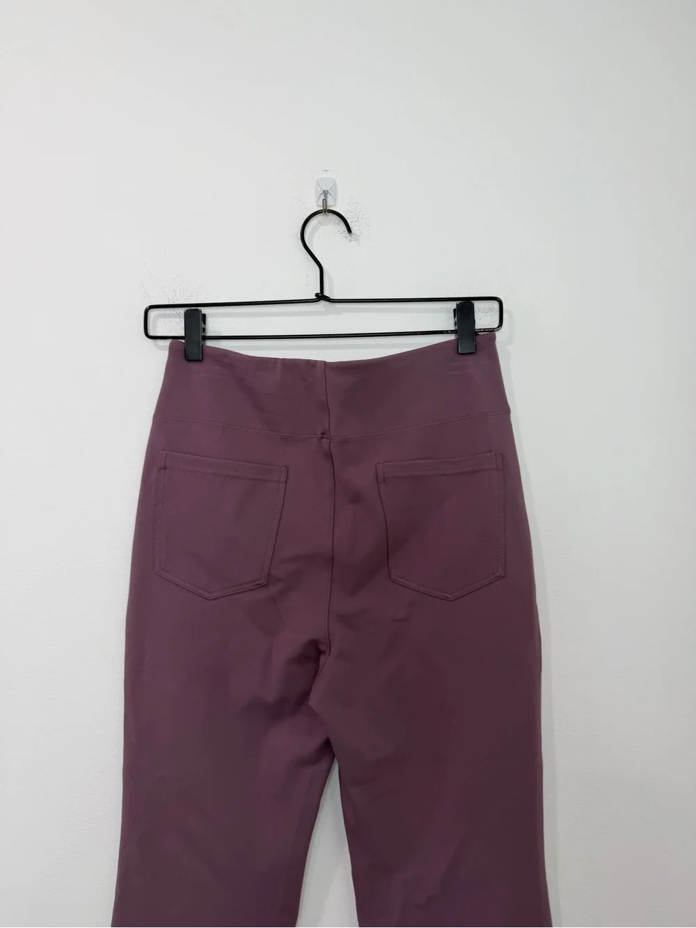 Halara Flex High Waisted Back Side Pocket Slight Flare Work Pants Purple NWT
